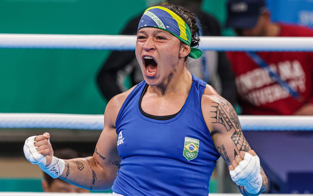 Bia Ferreira em ação pelas Olimpíadas (Foto: Reprodução)