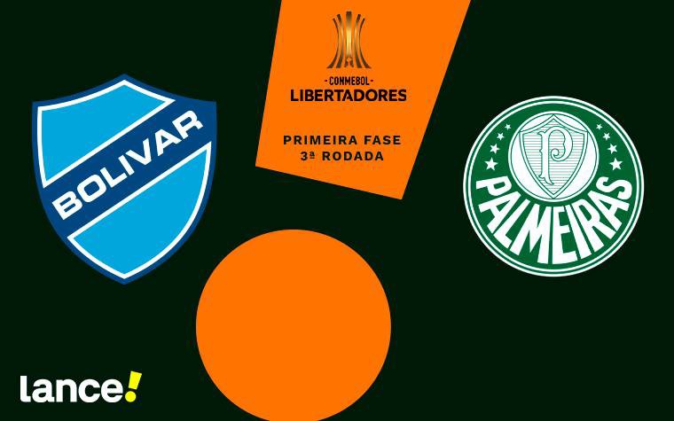 Bolívar e Palmeiras se enfrentam nesta quinta-feira (Foto: Arte Lance!)