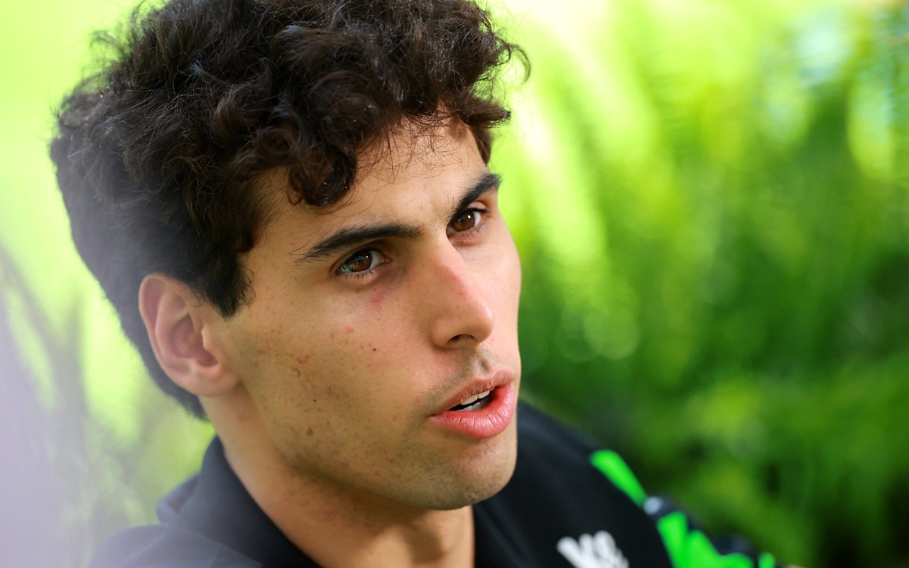 Gabriel Bortoleto, da Sauber, no Grande Prêmio de Miami 2025 (Foto: Hector Vivas/AFP)