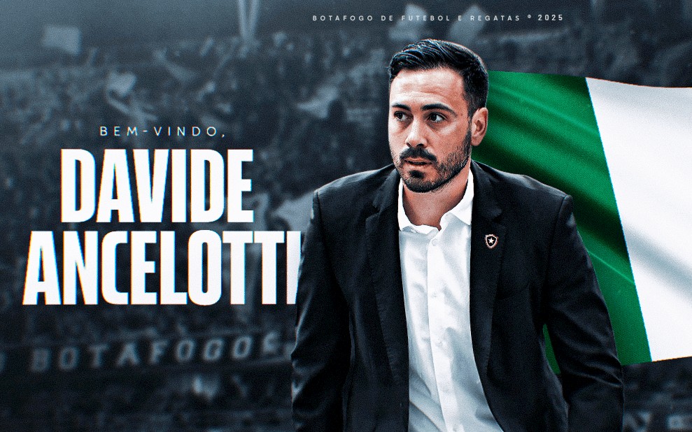 Davide Ancelotti é o novo técnico do Botafogo (Foto: Divulgação)