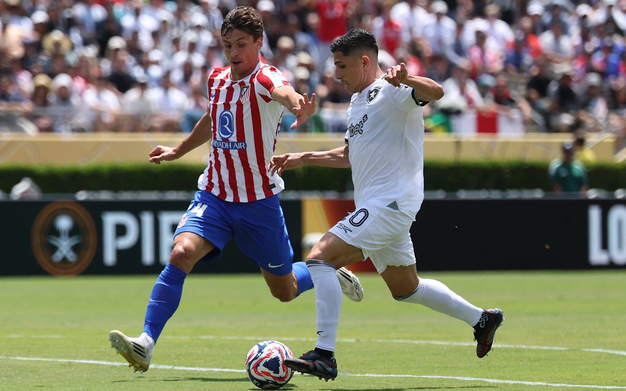Botafogo empatou com o Atlético de Madrid pelo Mundial de Clubes (Foto: Patrick T. Fallon / AFP)