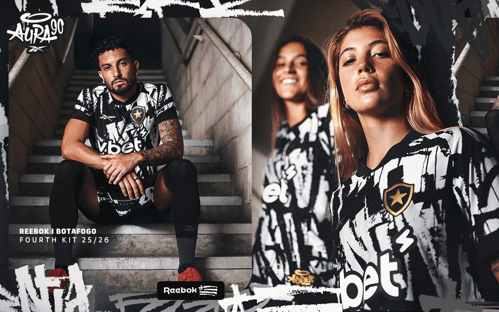 Novo uniforme IV do Botafogo para a temporada (Foto: Divulgação/Botafogo)