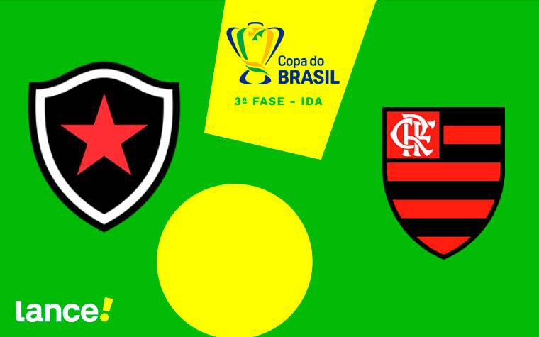 Botafogo-PB e Flamengo se enfrentam nesta quinta (Foto: Arte/Lance!)
