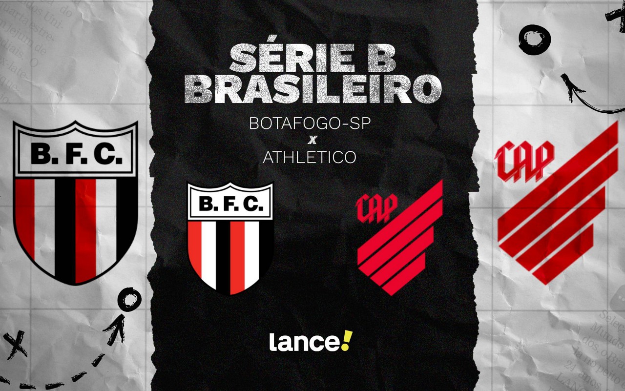 Botafogo-SP e Athletico jogam pela Série B, em Ribeirão Preto. Foto: Arte/Lance!