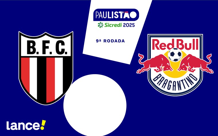 Botafogo-SP e Red Bull Bragantino se enfrentam pela nona rodada do Paulistão (Arte: Lance!)