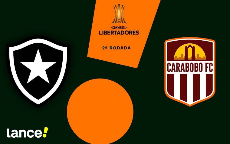 Botafogo x Carabobo: 2ª rodada da Libertadores (Foto: Arte/Lance!)