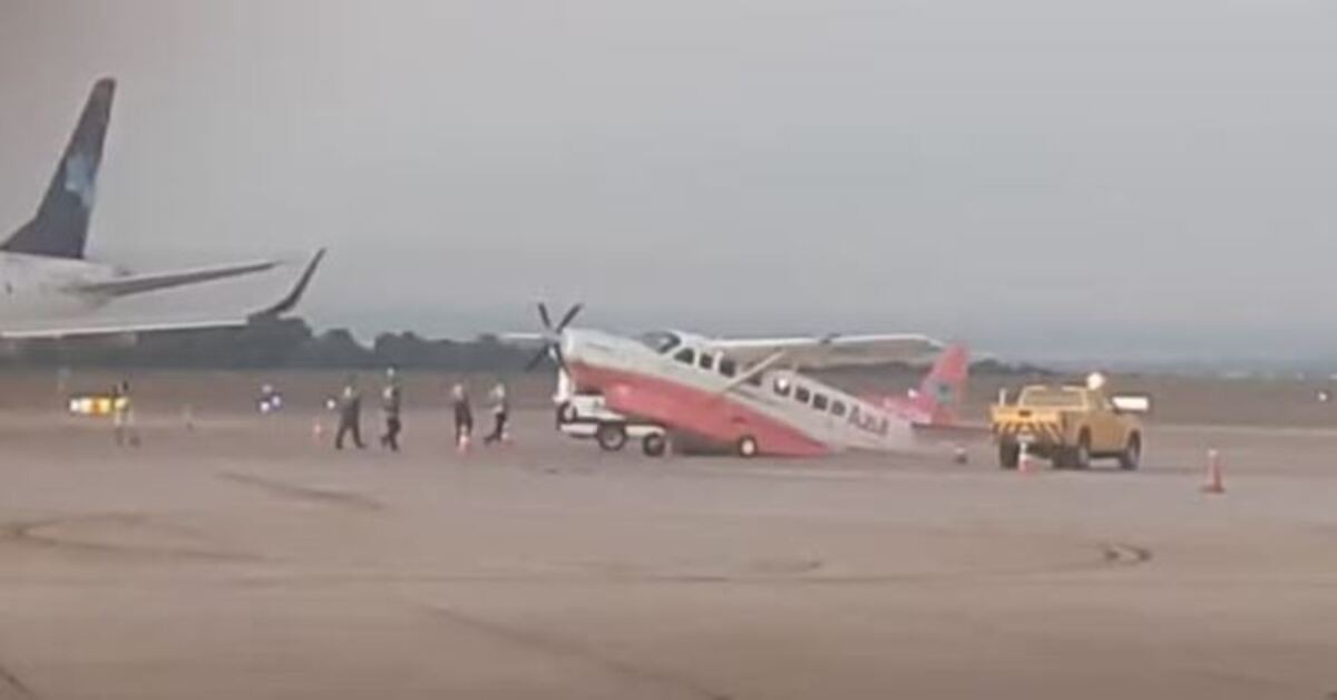 Avião tocou a cauda no solo no aeroporto de Viracopos, em Campinas