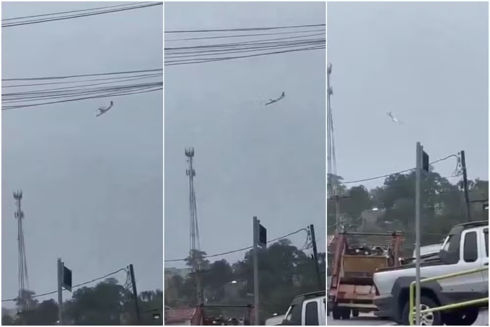 Vídeo captou queda em região residencial de Vinhedo