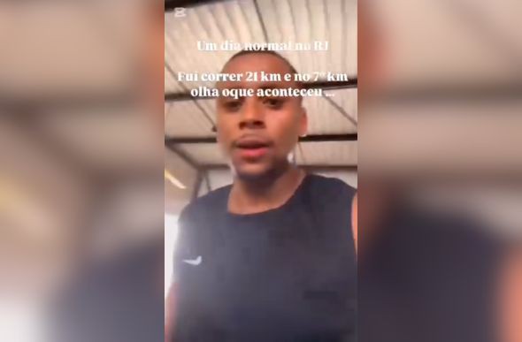 Homem é atingido por bala perdida no Rio e grava momento