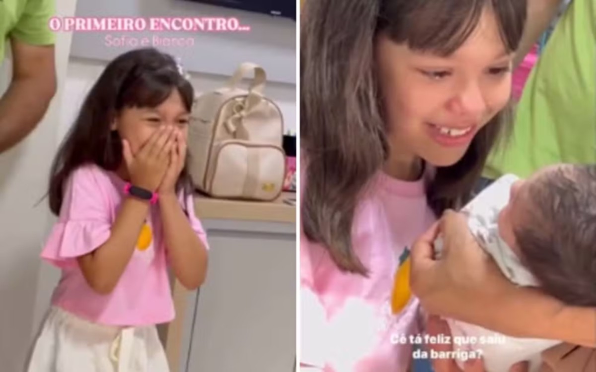 Primeiro encontro das irmãs foi compartilhado no Instagram