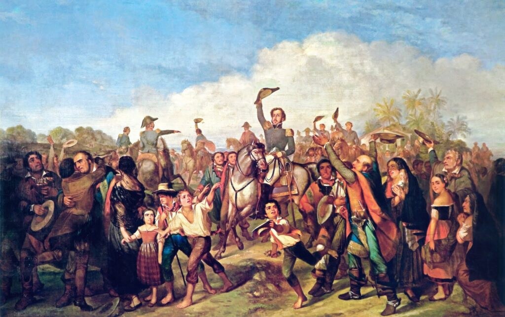 Quadro "A proclamação da independência", feita sob encomenda do Senado pelo francês François-Rene Moreaux (1844)