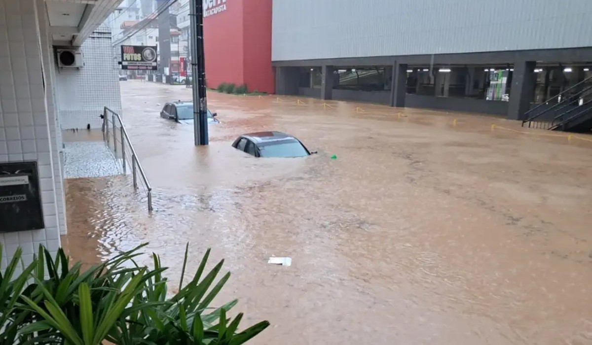 Fortes chuvas em Santa Catarina
