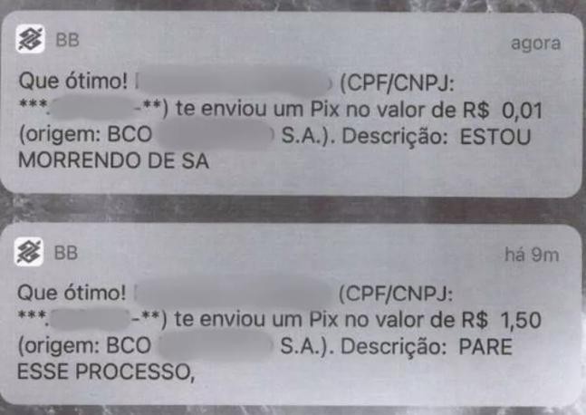 Importunação: Polícia prende idoso que enviava vários Pix de R$ 0,01 para ex