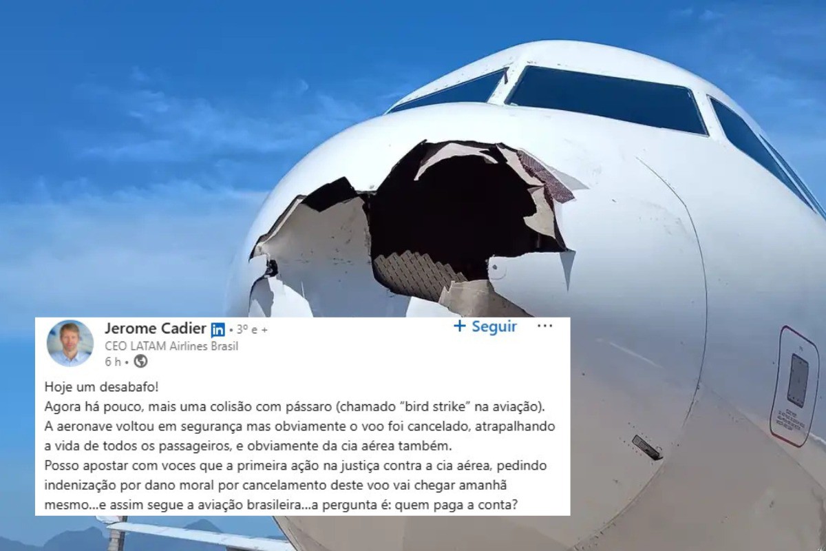 Comentário do diretor executivo da Latam, Jerome Cadier, causou polêmica no Linkedin 