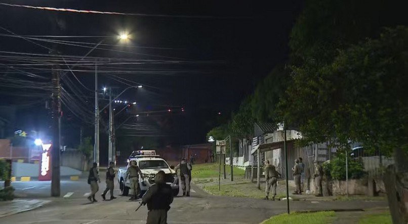 Cerco policial em Novo Hamburgo