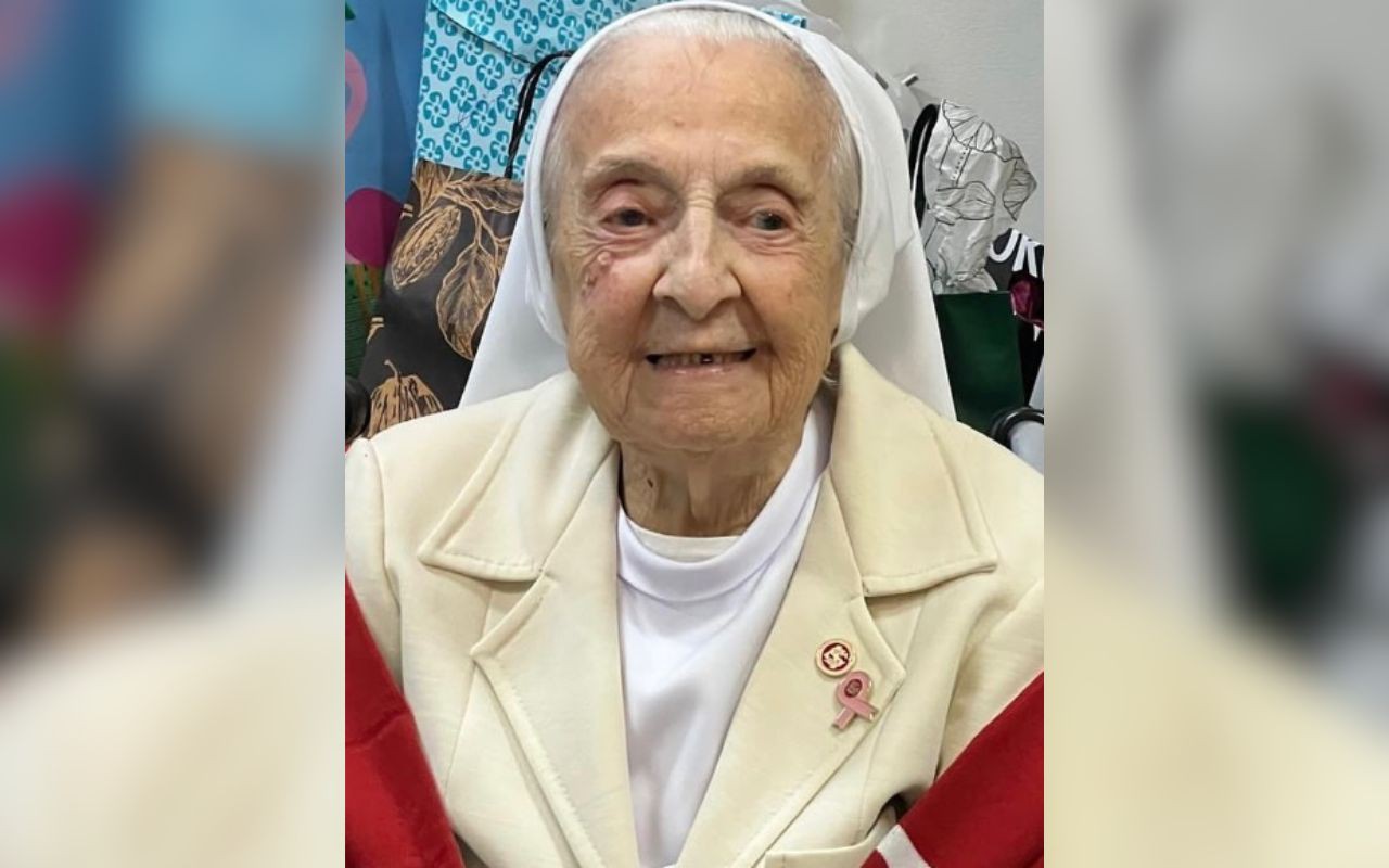 Inah Canabarro Lucas, considerada pessoa mais velha do mundo antes de sua morte, aos 116 anos