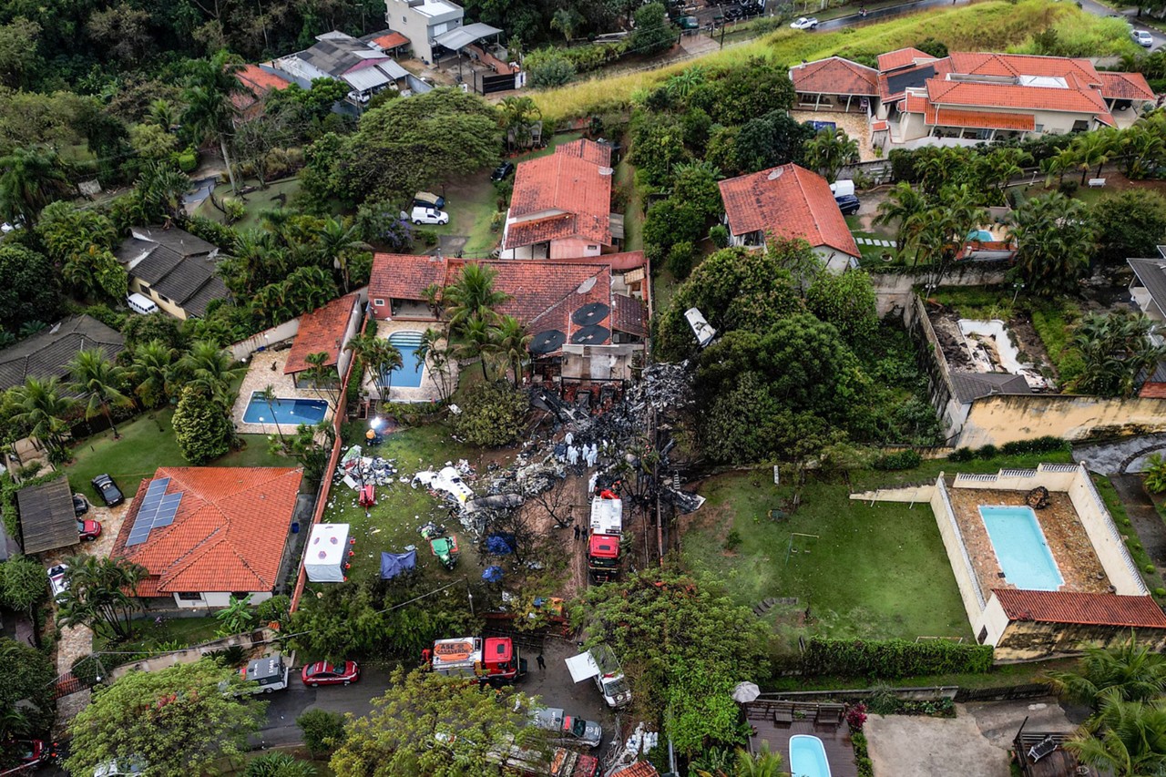 Queda de avião no interior de São Paulo deixou 62 pessoas mortas