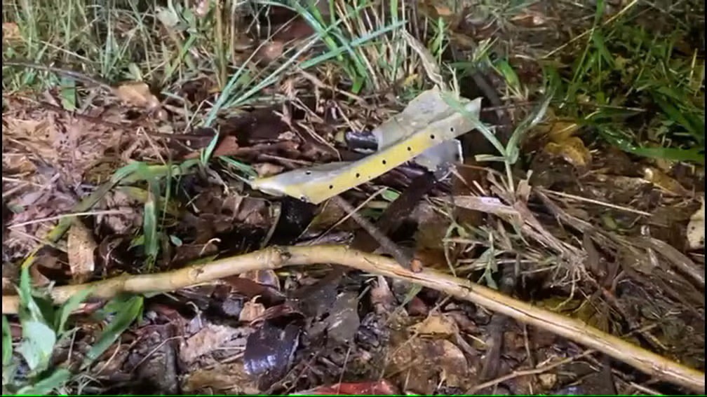 Destroço de avião que caiu em São Paulo