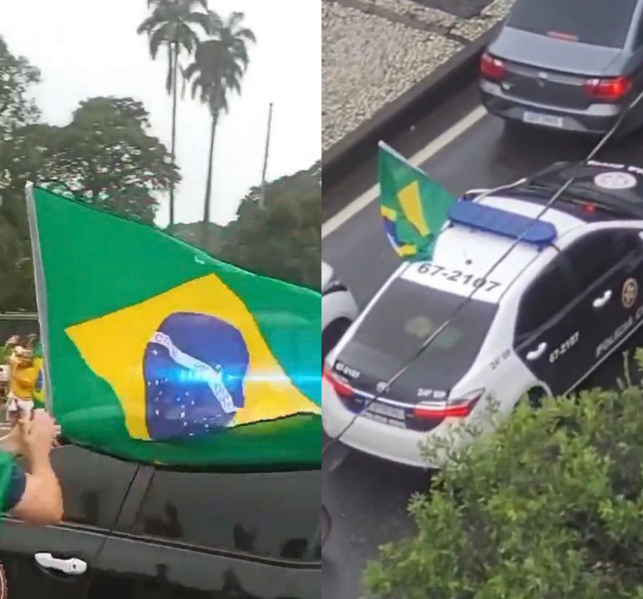 O ato ocorreu na Avenida Presidente Vargas, no Centro do Rio, e as imagens viralizaram nas redes sociais