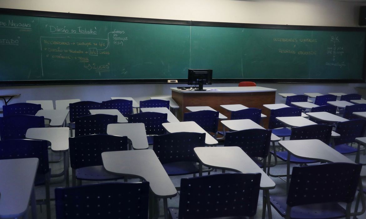 Imagem ilustrativa de uma sala de aula