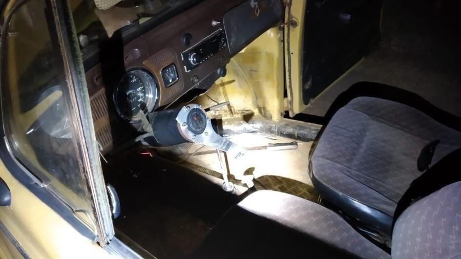 Fusca não tinha volante e apresentava outras irregularidades