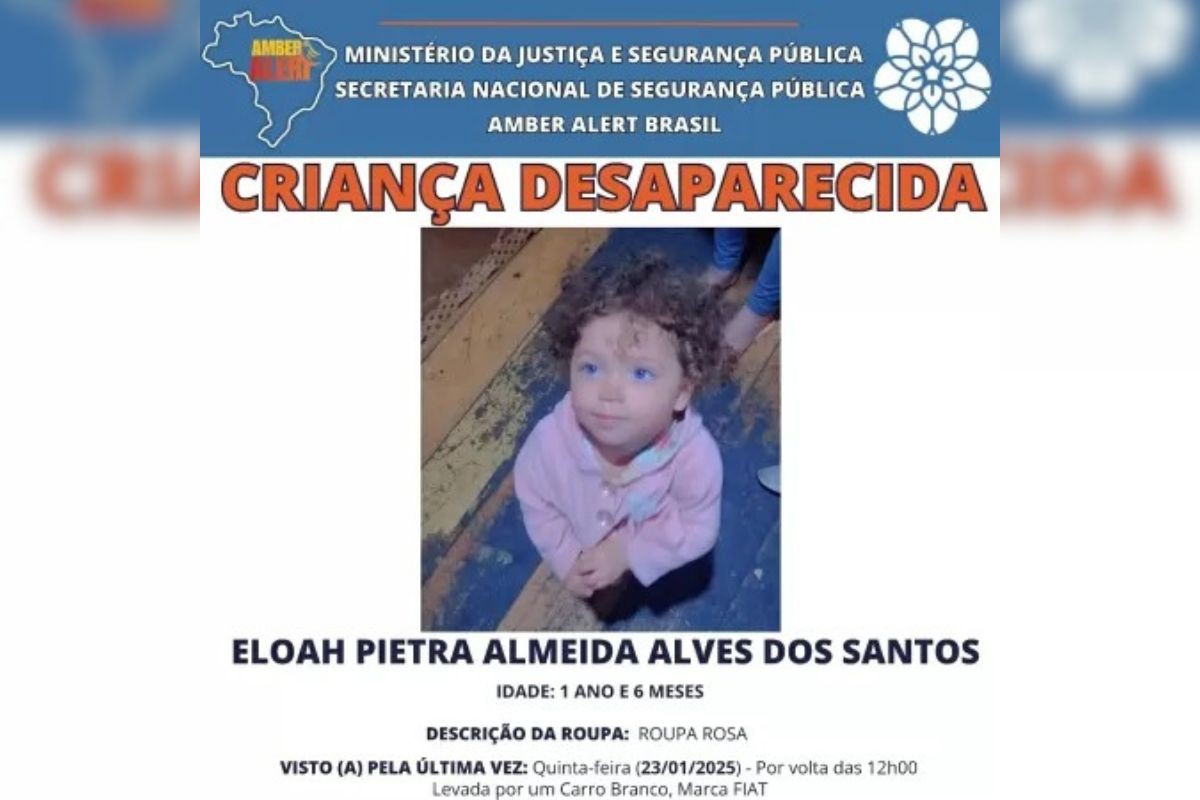 Eloah Pietra Almeida Alves dos Santos, criança desaparecida em Curitiba