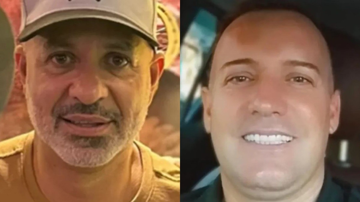 O secretário adjunto da Segurança do município Adilson Custódio Moreira (à esquerda) foi morto pelo guarda-civil Henrique Marival (à direita)
