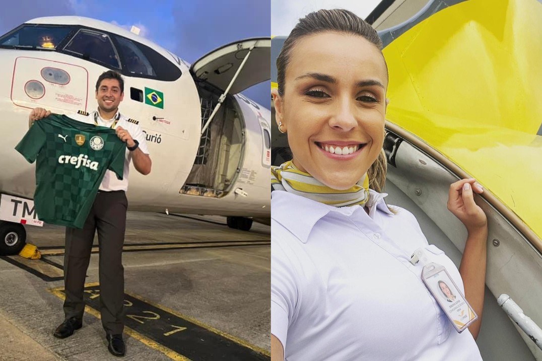 Piloto e comissária de bordo que estavam na aeronave 