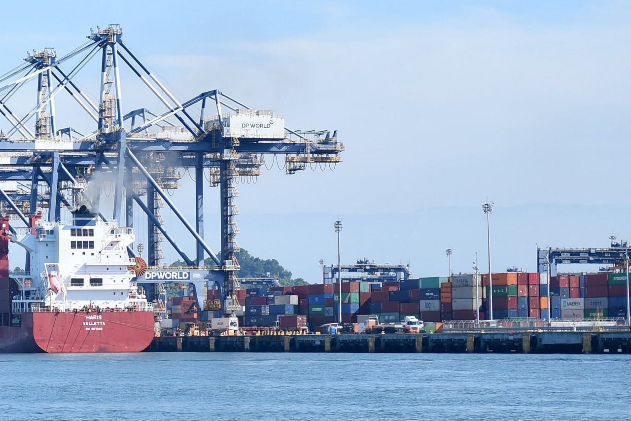 Porto de Santos, uma das principais saídas dos produtos brasileiros