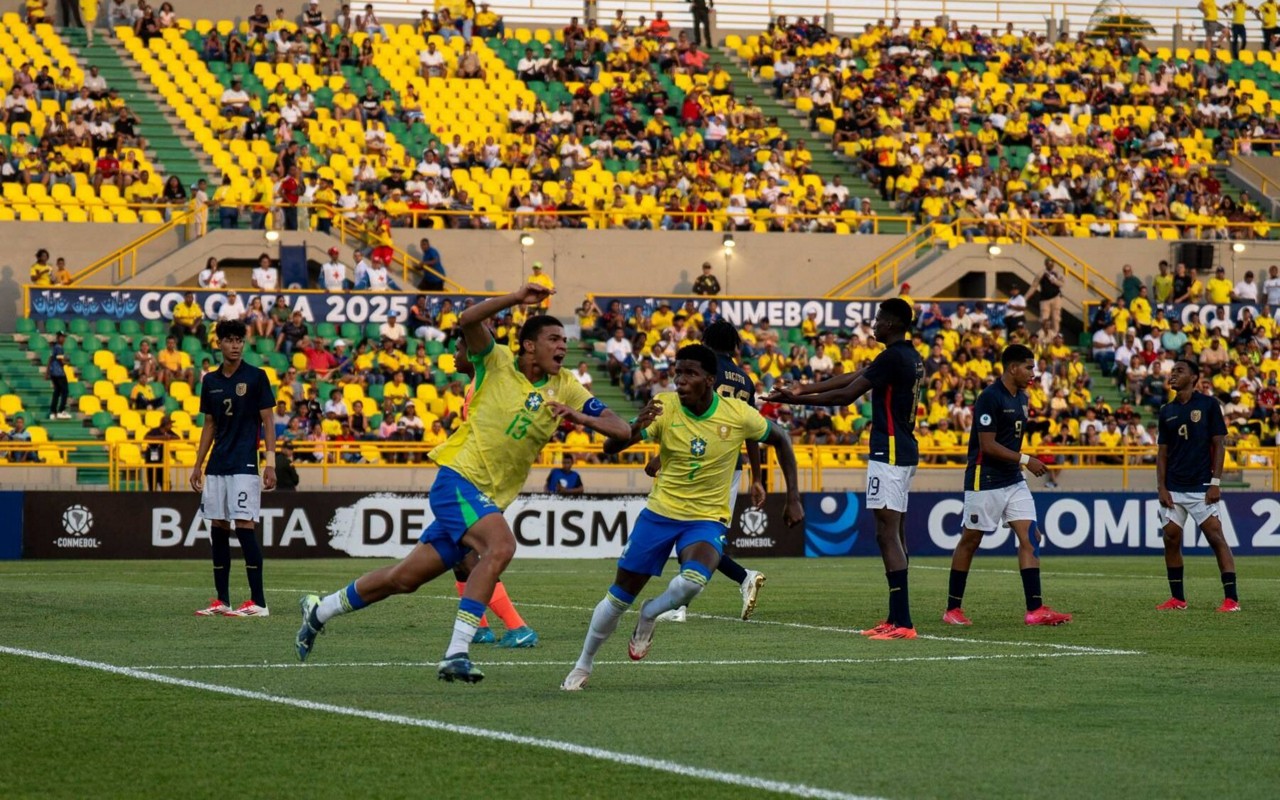 Brasil vence o Equador de virada e garante classificação no Sul-Americano sub-17