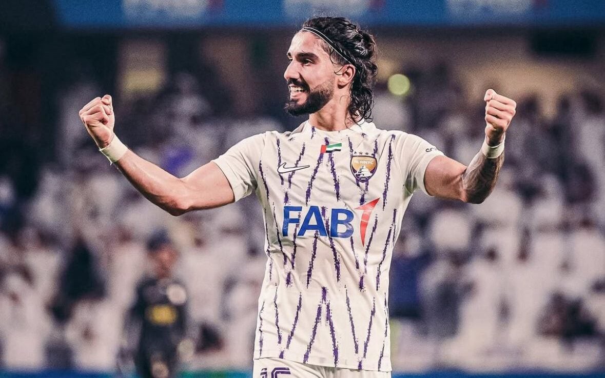 Erik comemora gol pelo Al-Ain (Foto: Arquivo pessoal)