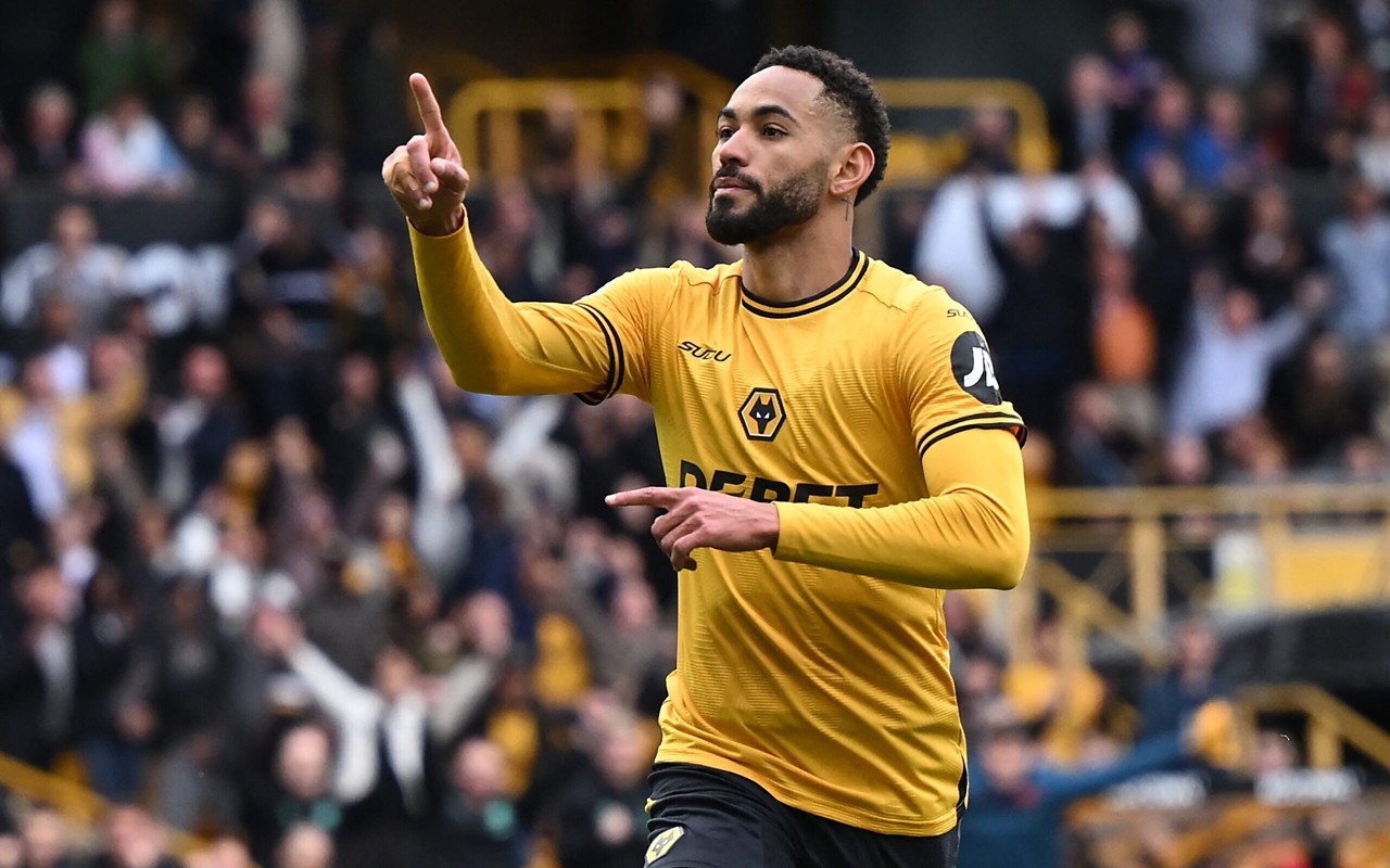 Matheus Cunha marcou o quarto dos Wolves (Foto: Justin Tallis/AFP)