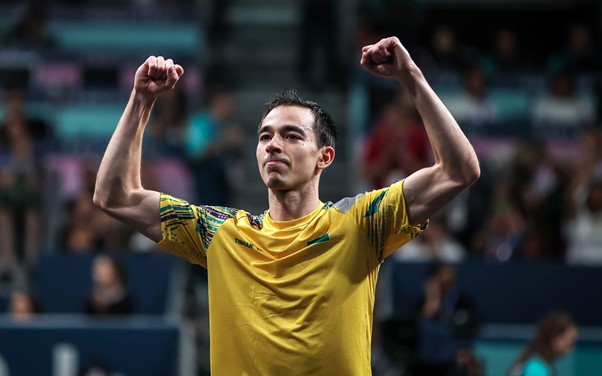 Hugo Calderano chega a final do Mundial. (Foto: JUNG Yeon-je / AFP)