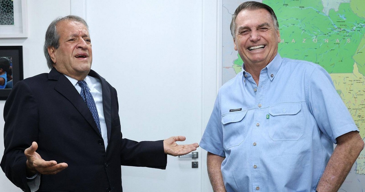 O presidente do PL, Valdemar Costa Neto, e o ex-presidente da República Jair Bolsonaro