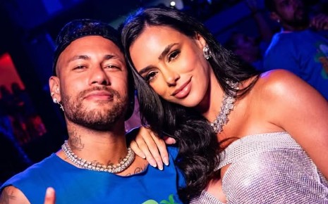 Neymar, junto com sua mulher, Bruna Biancardi (Foto: Reprodução/Instagram)