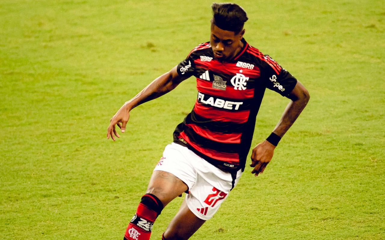 Bruno Henrique em campo pelo Flamengo (Foto: Adriano Fontes/Flamengo)