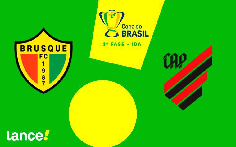 Brusque e Athletico se enfrentam pela Copa do Brasil 2025. Foto: Arte/Lance!