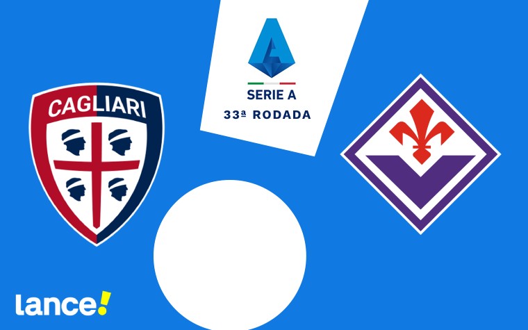 Cagliari x Fiorentina pelo Campeonato Italiano (Arte: Lance!)