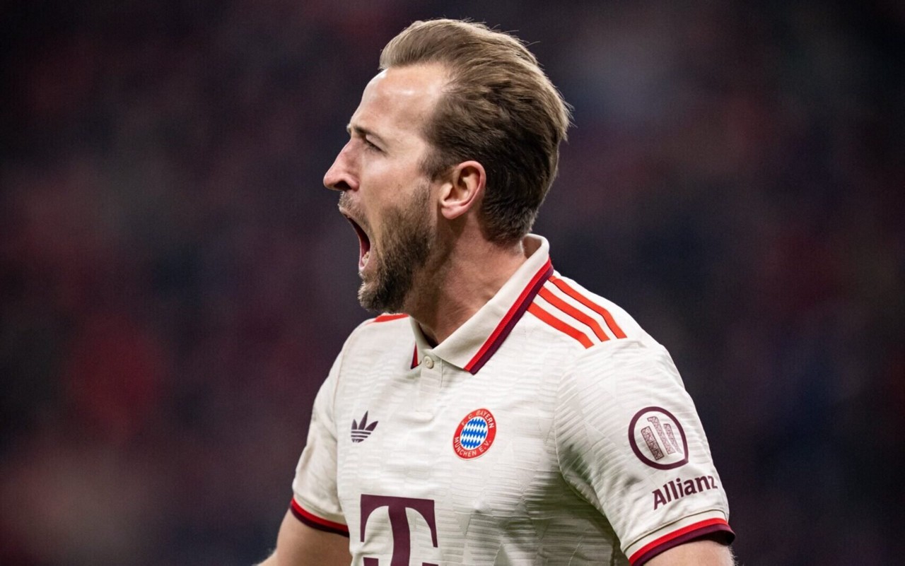 Harry Kane, campeçao pelo Bayern de Munique (Foto: Reprodução)