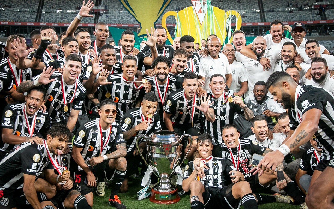 O Atlético-MG, maior campeão do Campeonato Mineiro, comemora mais um título estadual. (Foto: AGIF)