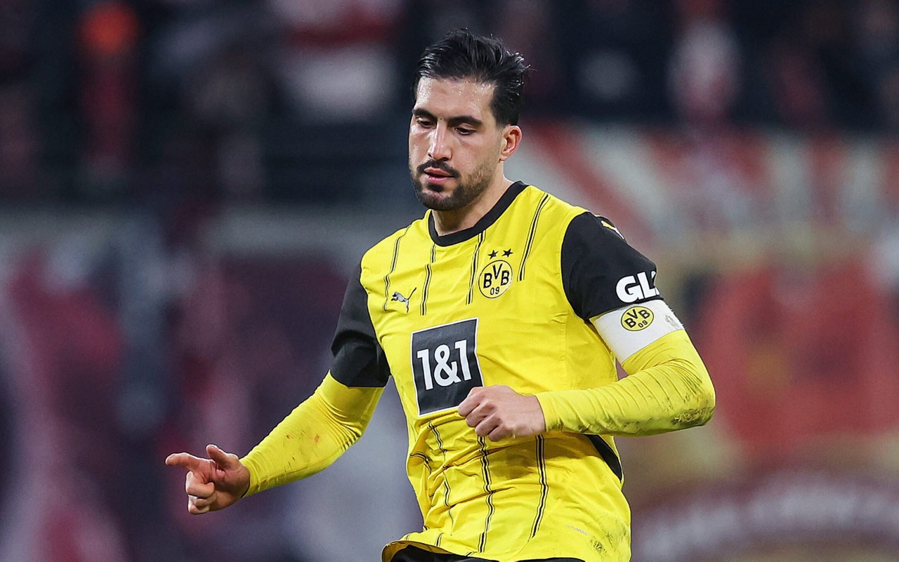 Emre Can, capitão do Borussia Dortmund, analisou duelo com o Fluminense (Foto: Ronny Hartmann/ AFP)