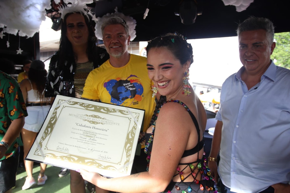 Vannick Belchior, recebeu título de cidadã honorária de Belo Horizonte, em ato simbólico