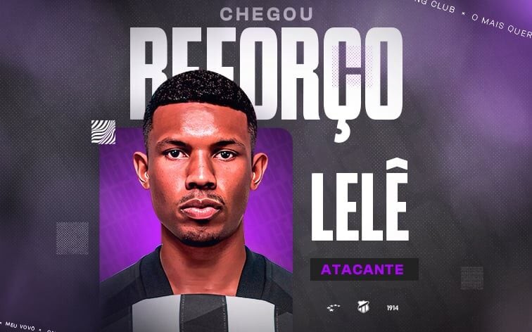 Atacante Lelê é o novo reforço do Ceará, vindo por empréstimo do Fluminense. Foto: divulgação/Ceará SC