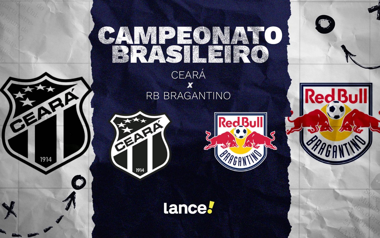 Ceará e RB Bragantino se enfrentam na Arena Castelão (Foto: Arte/Lance!)