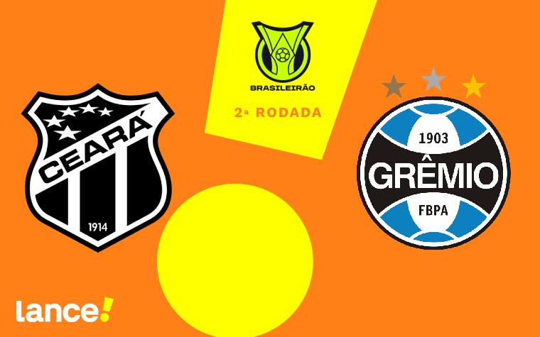 Ceará x Grêmio pelo Brasileirão (Arte: Lance!)