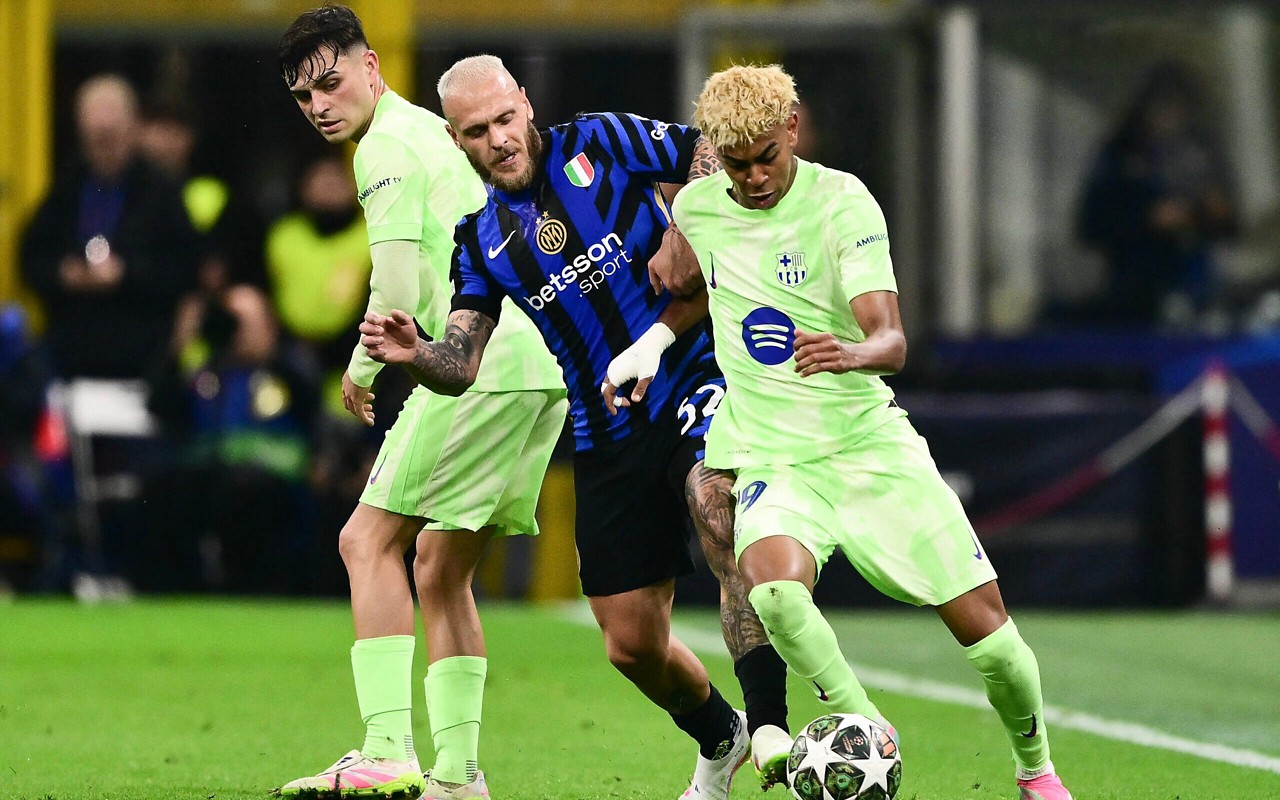 Inter de Milão e Barcelona protagonizaram um grande jogo pela semifinal da Champions League (Marco Bertorello/AFP)