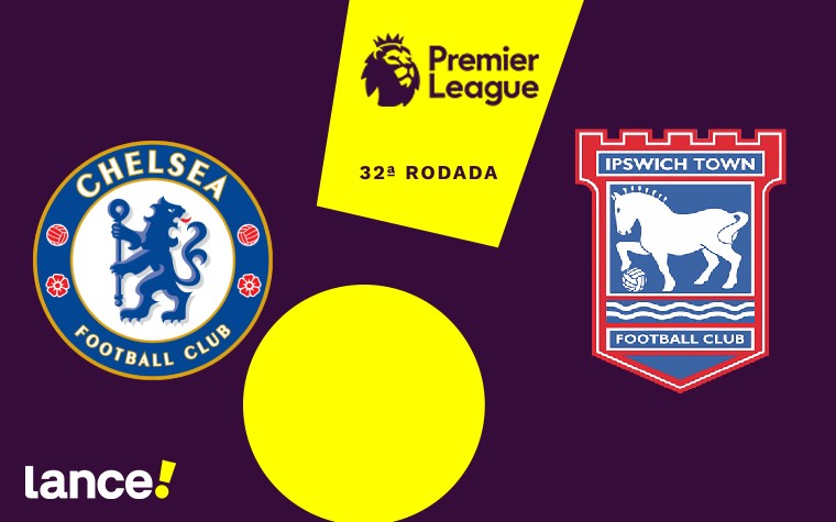 Chelsea x Ipswich Town pela Premier League (Arte: Lance!)