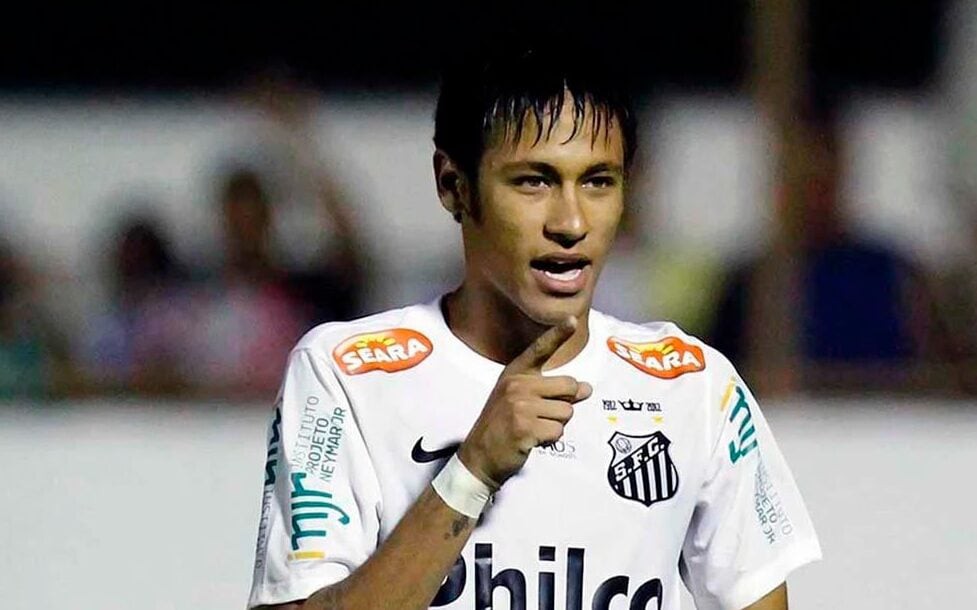 Neymar em sua primeira passagem pelo Santos (Foto: Ricardo Saibun)