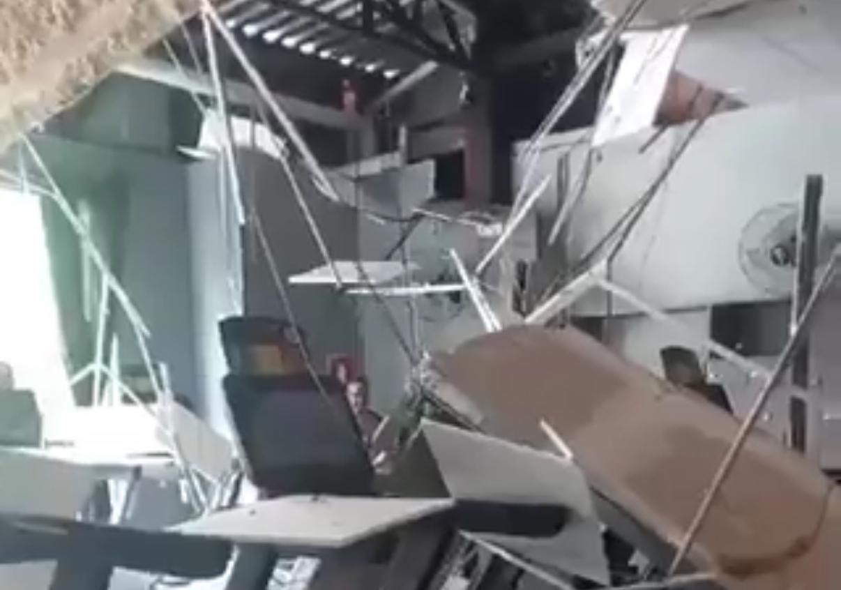 Teto de academia desaba no bairro Cidade Nova, em BH  