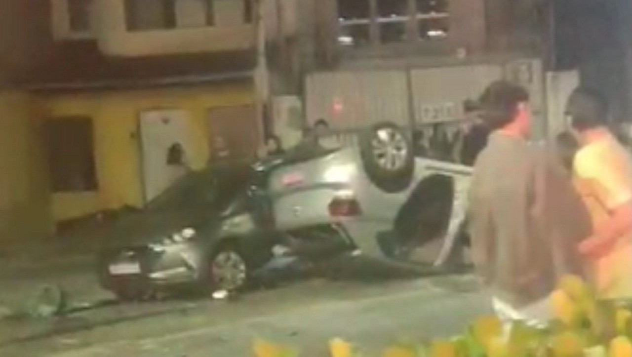 Acidente na avenida do Contorno, em Belo Horizonte